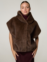 Bild von Reversible Weste aus Kunstfell