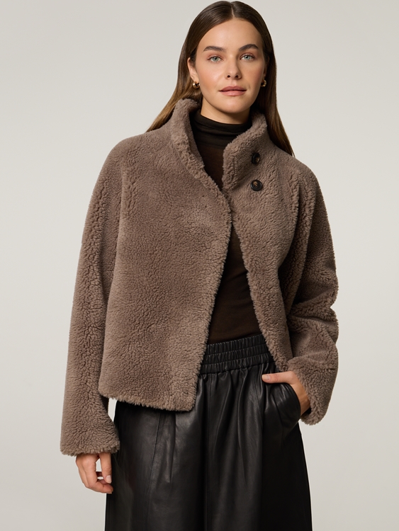 Bild von Reversible Jacke im Teddy-Look