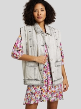 Image sur Gilet en jean surdimensionné