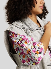 Image sur Gilet en jean surdimensionné