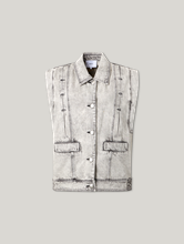 Image sur Gilet en jean surdimensionné