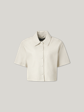 Image sur Chemise en cuir boxy fit MACAYA
