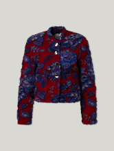 Bild von Bouclé-Jacke im Cropped Fit