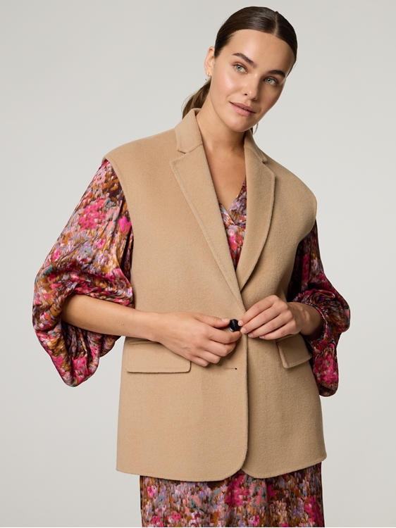 Bild von Doubleface-Gilet mit Wolle