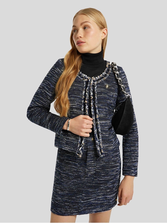 Bild von Kurze Jacke aus Tweed-Boucle