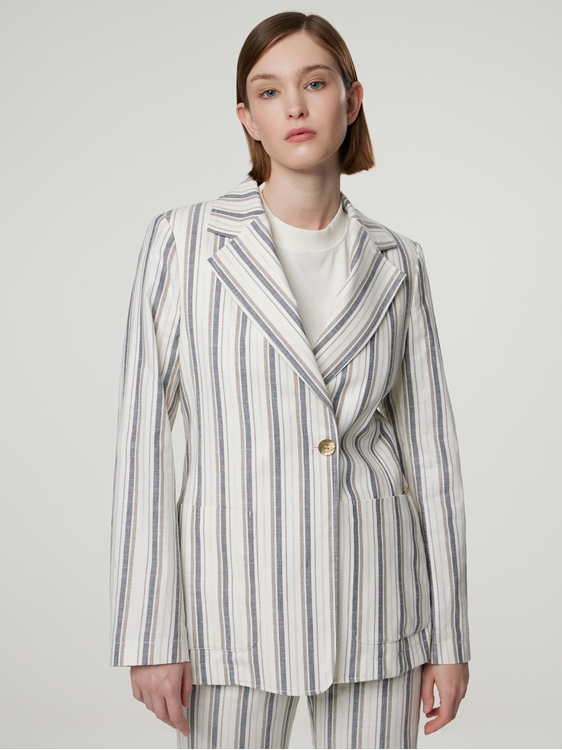 Image sur Blazer avec du lin