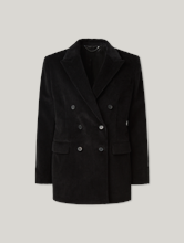 Image sur Blazer double rangée en velours côtelé