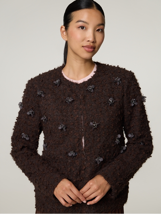 Bild von Strickjacke aus Bouclé