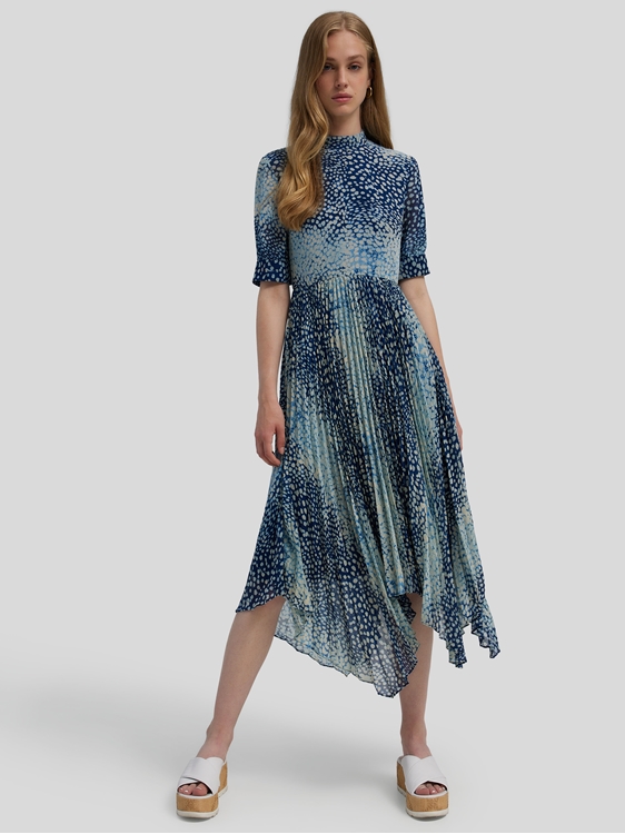 Image sur Robe mousseline de soie plissée ESME