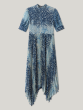 Image sur Robe mousseline de soie plissée ESME