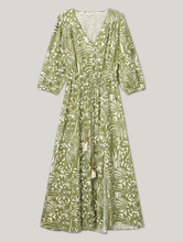 Image sur Robe midi imprimé palmiers CHAFIA