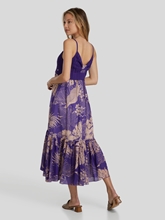 Image sur Robe midi empiècement maille