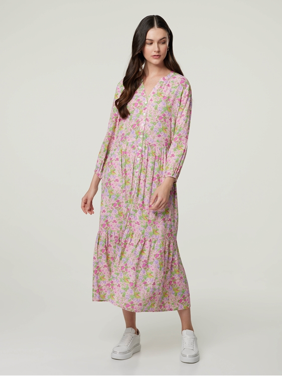 Bild von Blusenkleid mit Blumenprint