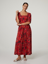 Image sur Robe midi avec imprimé all-over