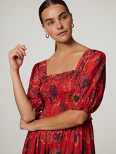 Image sur Robe midi avec imprimé all-over