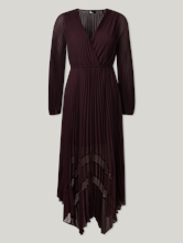 Image sur Robe plissée avec dentelle