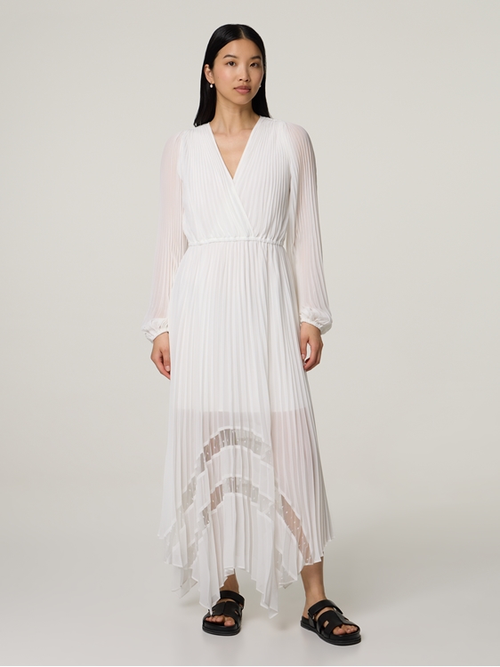 Image sur Robe plissée avec dentelle