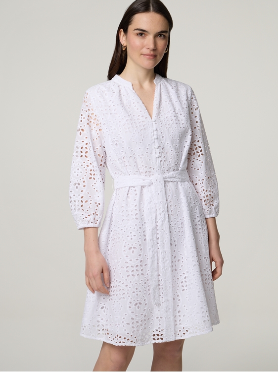 Bild von Minikleid mit Lochstickereien