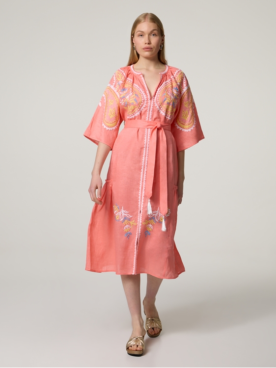 Image sur Robe midi en lin
