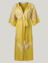 Image sur Robe midi en lin