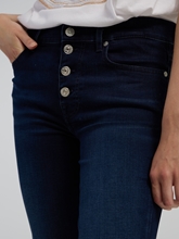 Bild von Cropped Jeans mit sichtbaren Knöpfen