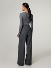 Image sur Pantalon à pinces avec rayures