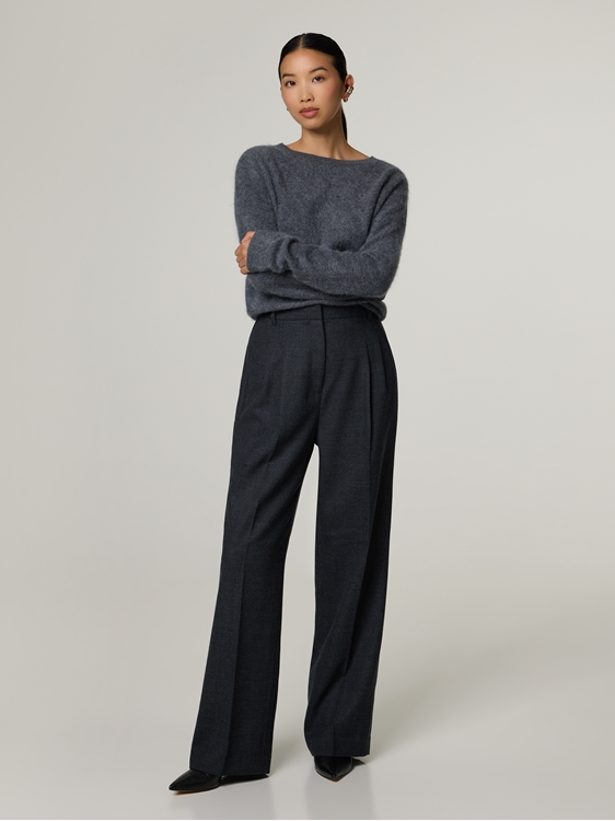 Image sur Pantalon à pinces en laine