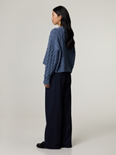 Bild von Bundfaltenhose mit Nadelstreifen