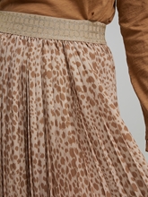 Bild von Plisseejupe mit Animal-Print