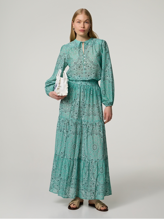 Bild von Midijupe mit Seide