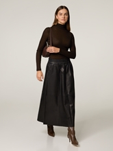 Bild von Midijupe aus Leder MDEENA