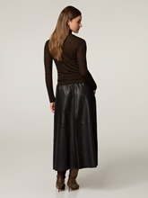 Bild von Midijupe aus Leder MDEENA