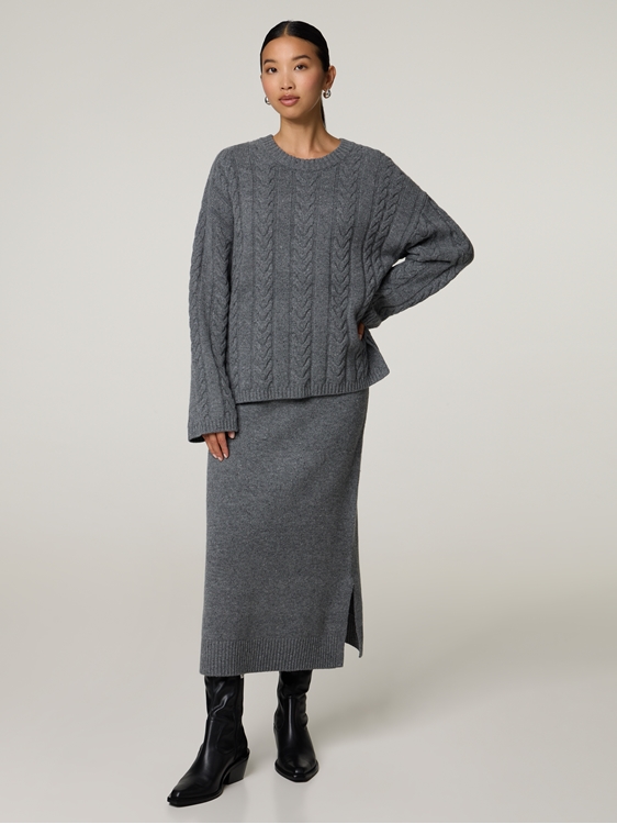 Bild von Midijupe mit Wolle MBRYNDIS