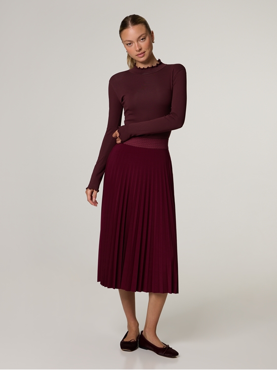 Image sur Midijupe en plissé