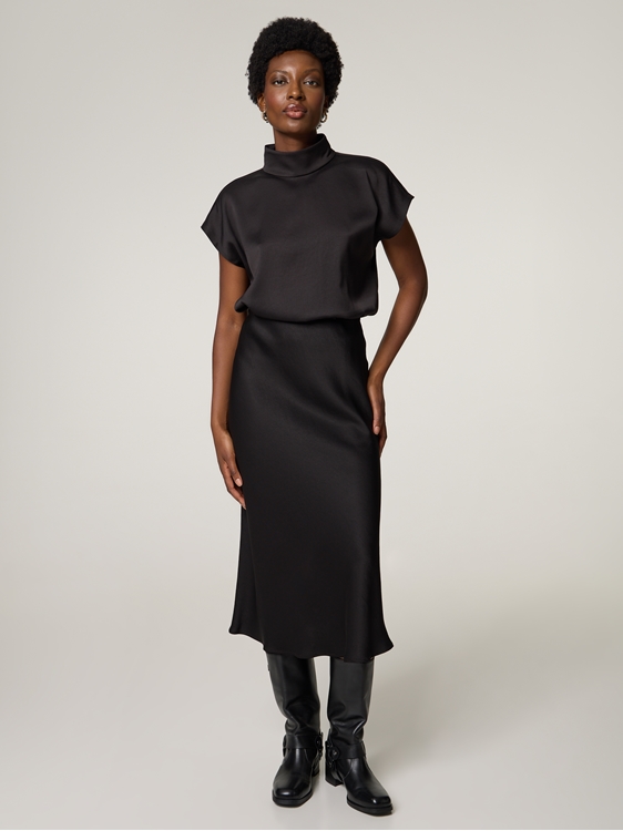 Bild von Midijupe aus Satin URA