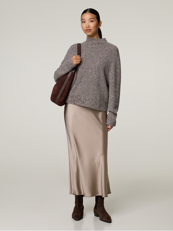 Bild von Midijupe aus Satin