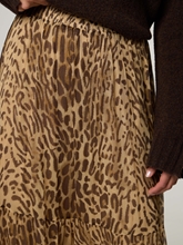 Bild von Midijupe mit Leo-Print FAUVE