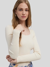 Image sur Pullover à nervures Slim Fit