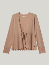 Bild von Strickjacke mit Lochmuster