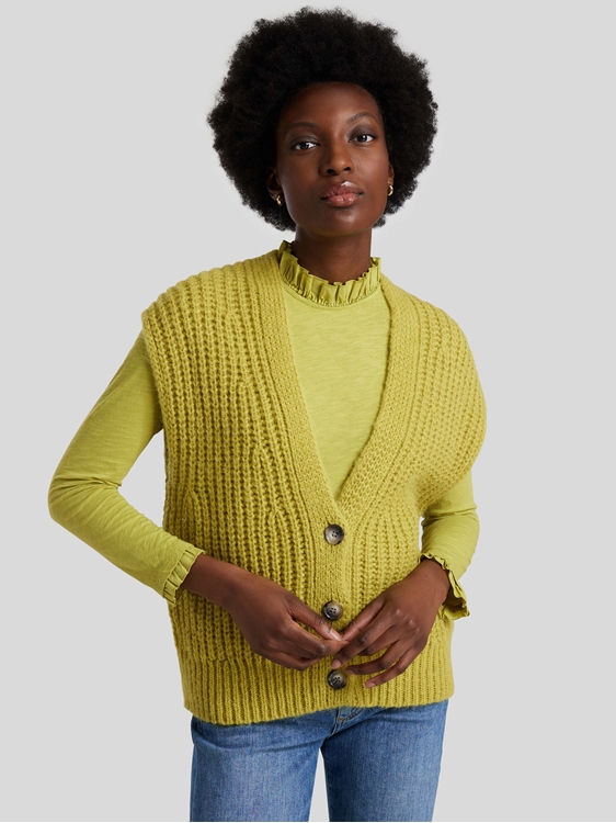 Bild von Weste aus Grobstrick