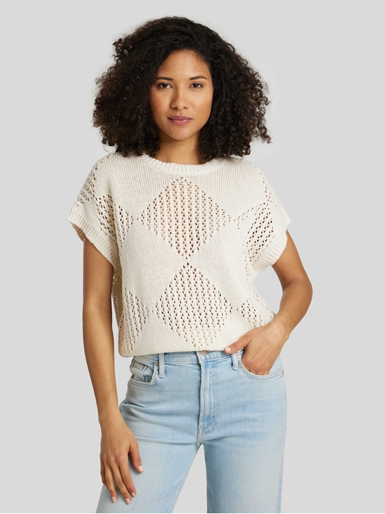 Image sur Pull manches courtes en coton