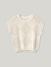 Image sur Pull manches courtes en coton