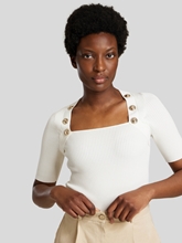 Bild von T-Shirt mit Karree-Ausschnitt