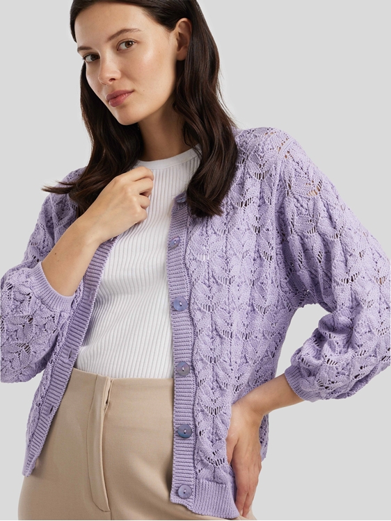 Bild von Strickjacke mit 3/4 Arm