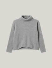 Bild von Strickpullover mit Rollkragen