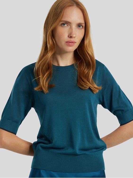 Image sur T-shirt maille fine