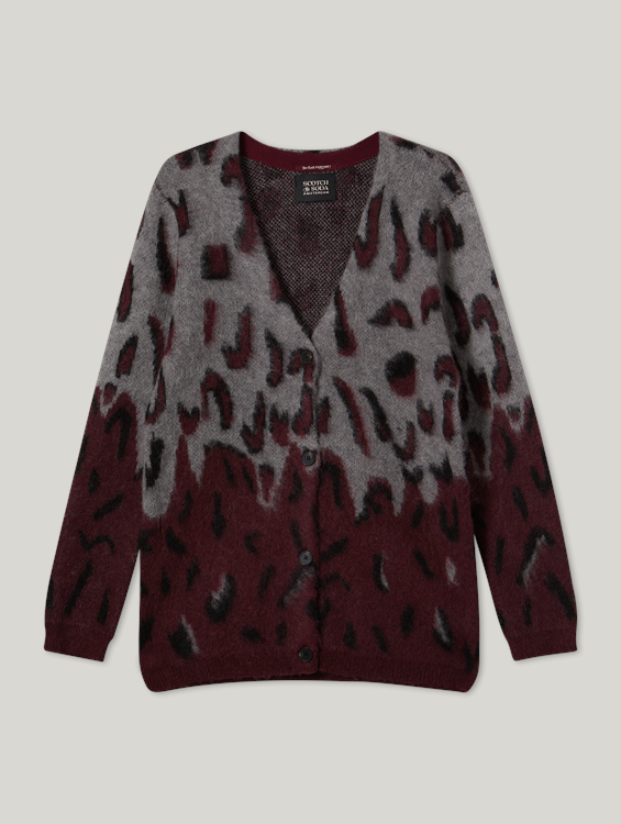Image sur Cardigan maille imprimé animalier