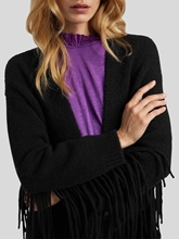 Bild von Strickmantel mit Fransen