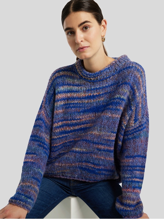 Bild von Strickpullover mit Multigarn