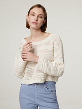 Image sur Pull broderie perforée